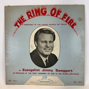 Jimmy Swaggart The Ring of Fire Vinyl Jim Sermon Series JLPSS-3 Vintage Record